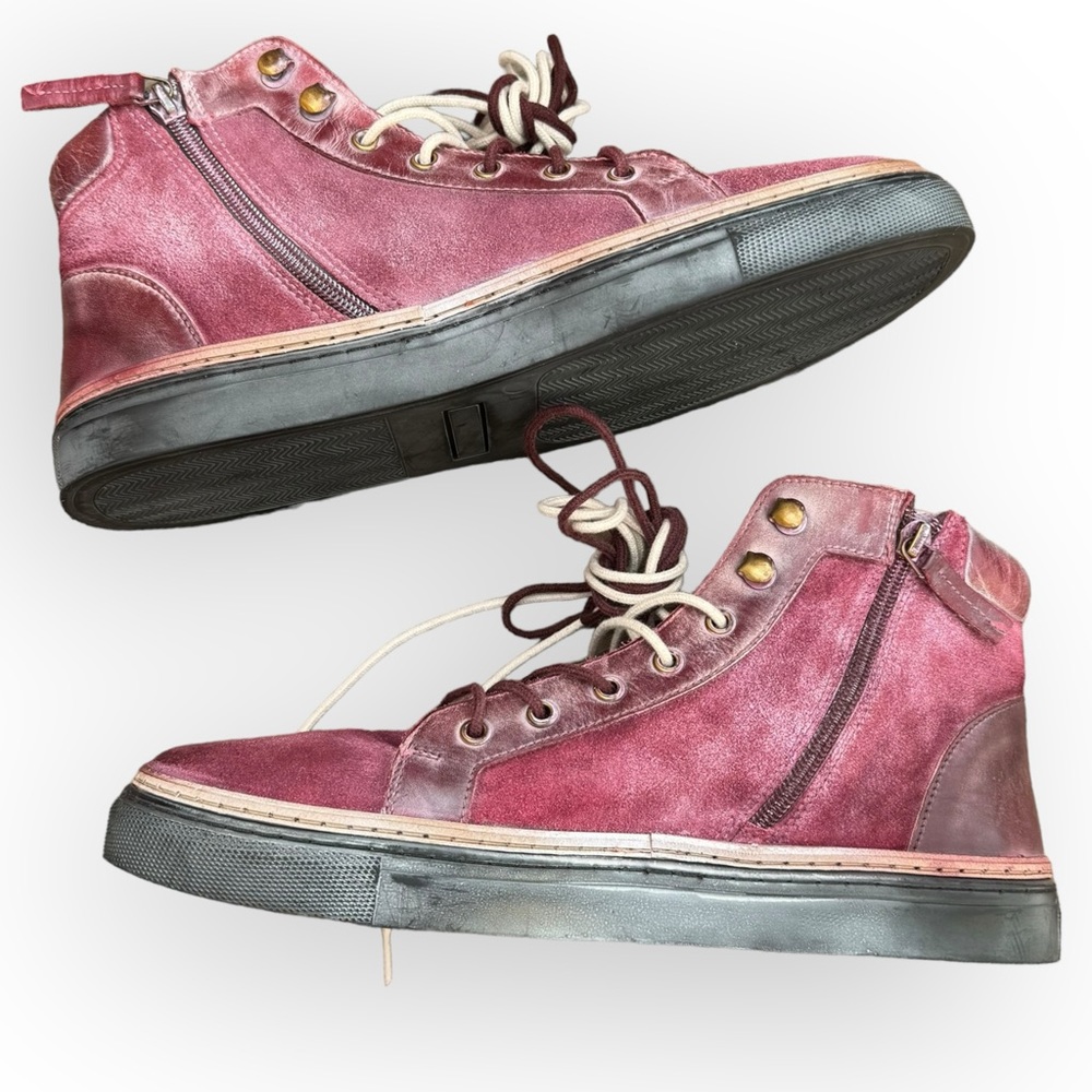 Bed Stu Roan Mac II Leather High-Top Sneakers Bordo (Like New) - Picture 6 of 15